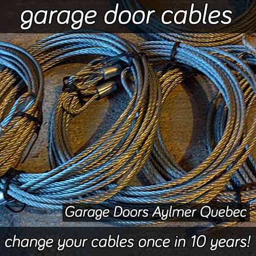 Garage Door Cables Replacement in Aylmer Quebec